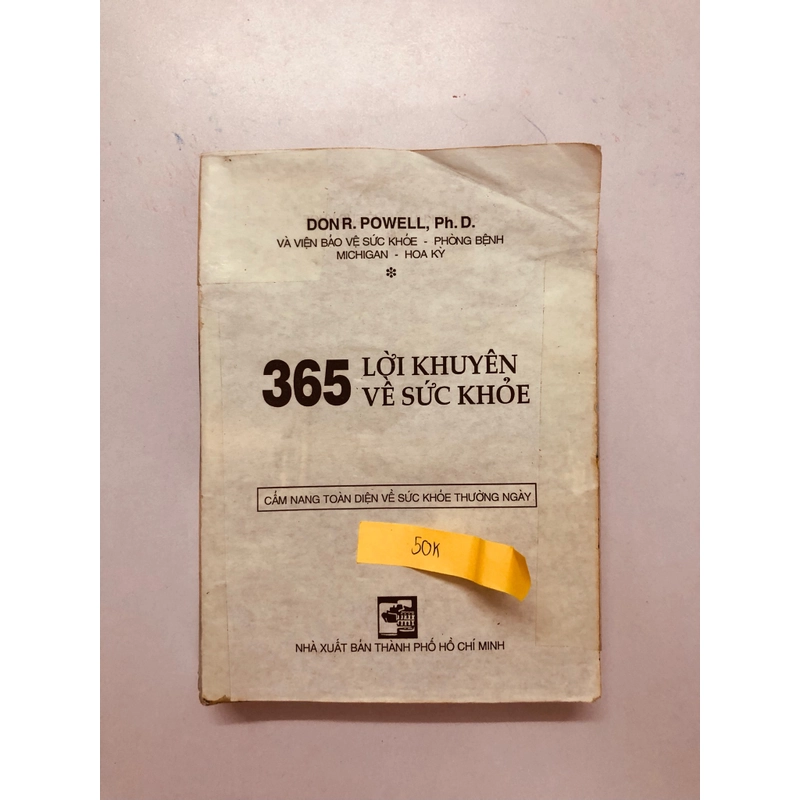 365 LỜI KHUYÊN VỀ SỨC KHỎE ( sách dịch) - bìa trước sau làm lại , 494 trang 325087