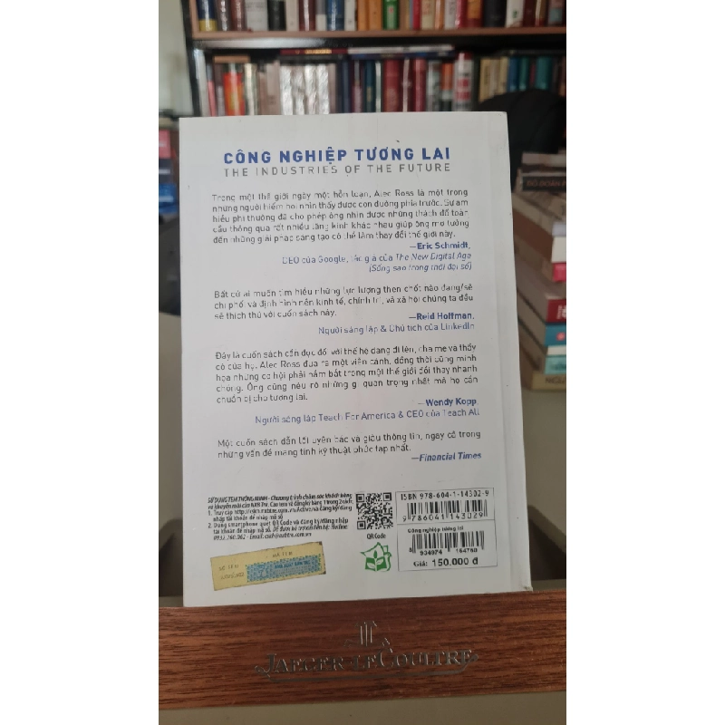 Công Nghiệp Tương Lai - The Industries Of The Future-Tác giả :Alec Ross-NXB Trẻ 2019- Sách mới 95% 405901