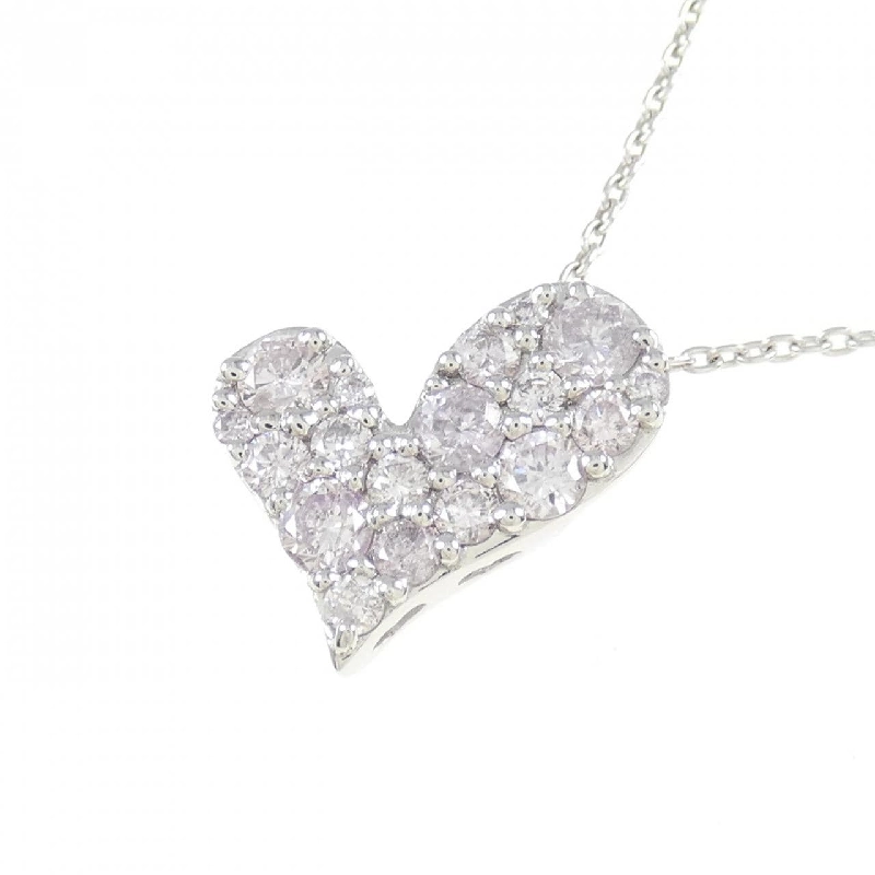 K18WG Dây chuyền kim cương hình trái tim 1.00CT - Hàng hiệu Chính hãng 861858