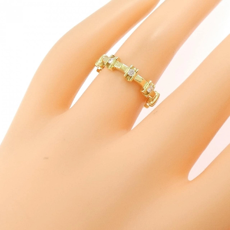 Nhẫn kim cương K18YG 0.25CT 665744