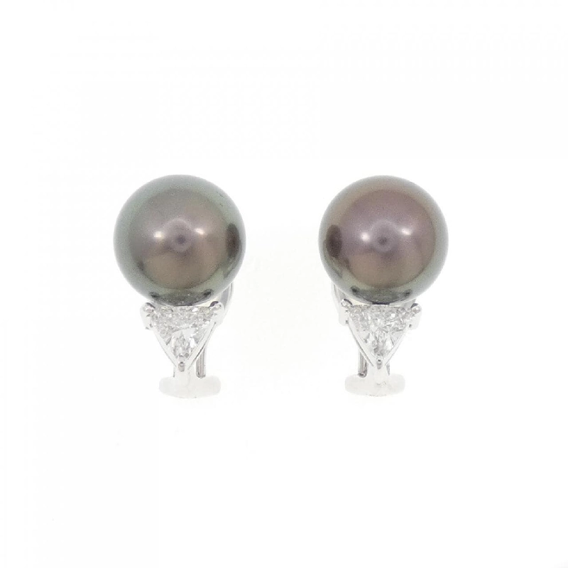 Mikimoto Bông tai ngọc trai đen 10.8mm - Hàng hiệu Chính hãng 845203