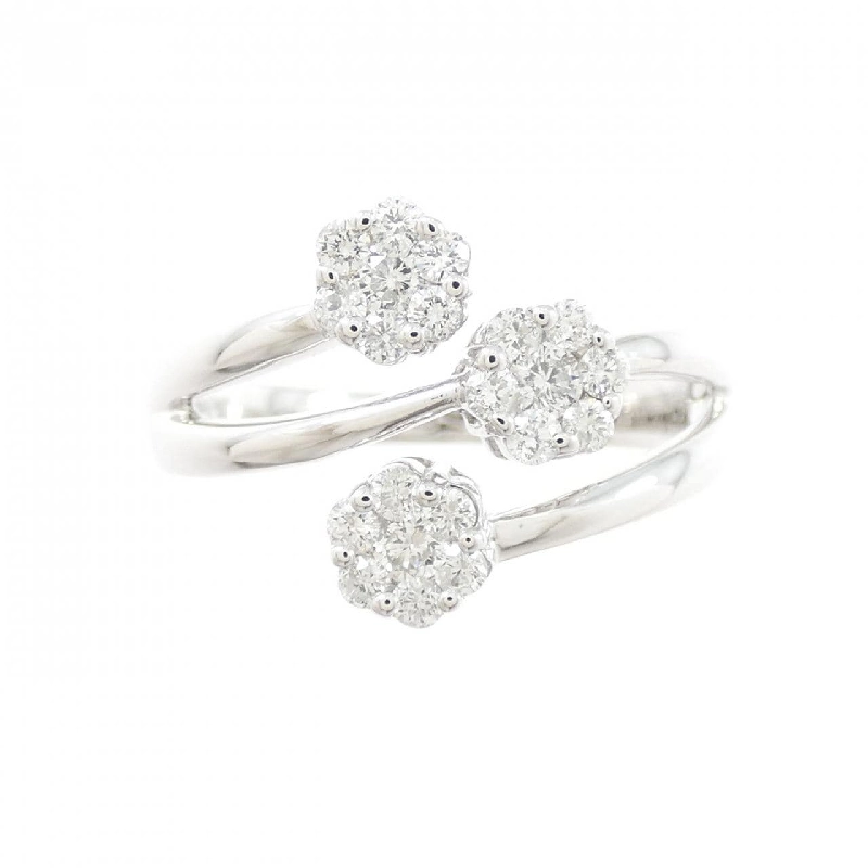 Nhẫn kim cương hoa K18WG 0.50CT - Hàng hiệu Authentic 846633