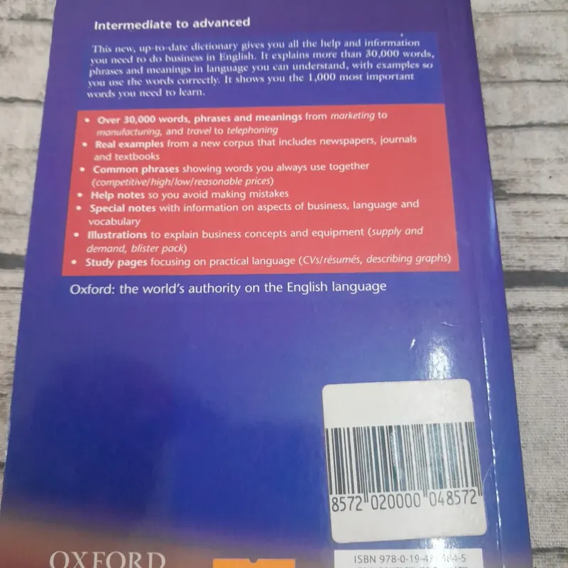 Oxford Business English Dictionary.  594606