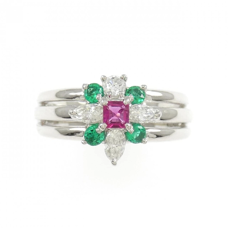 Nhẫn Red Beryl PT900 0.10CT - Hàng hiệu Chính hãng 854745