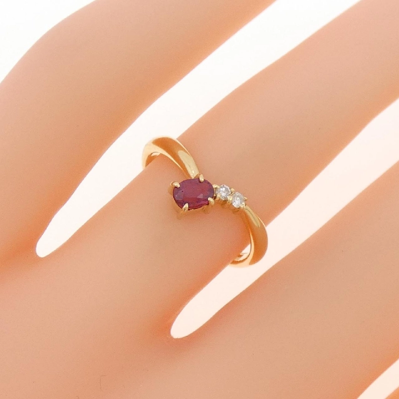 Nhẫn ruby K18YG 0.24CT 668941