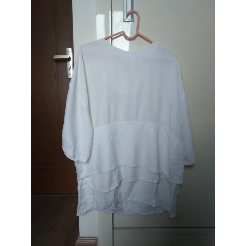 Áo dáng xòe baby doll màu trắng freesize 974019