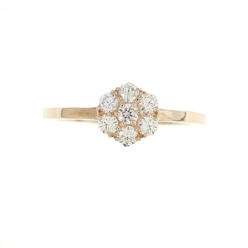 Nhẫn kim cương hoa K18PG 0.24CT - Hàng hiệu Authentic 857352