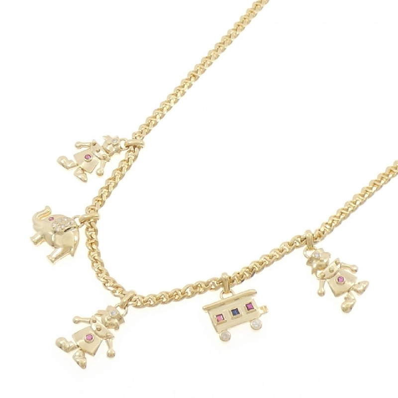 Dây chuyền đá màu 750YG - Hàng hiệu Authentic 859997