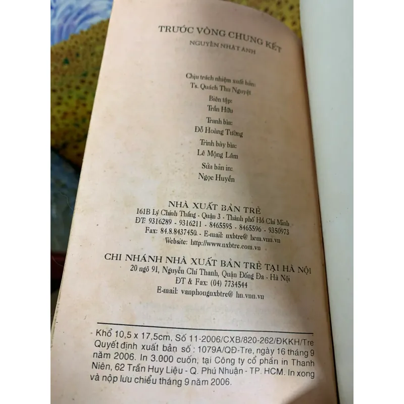 Trước Vòng Chung Kết - Nguyễn Nhật Ánh 925579