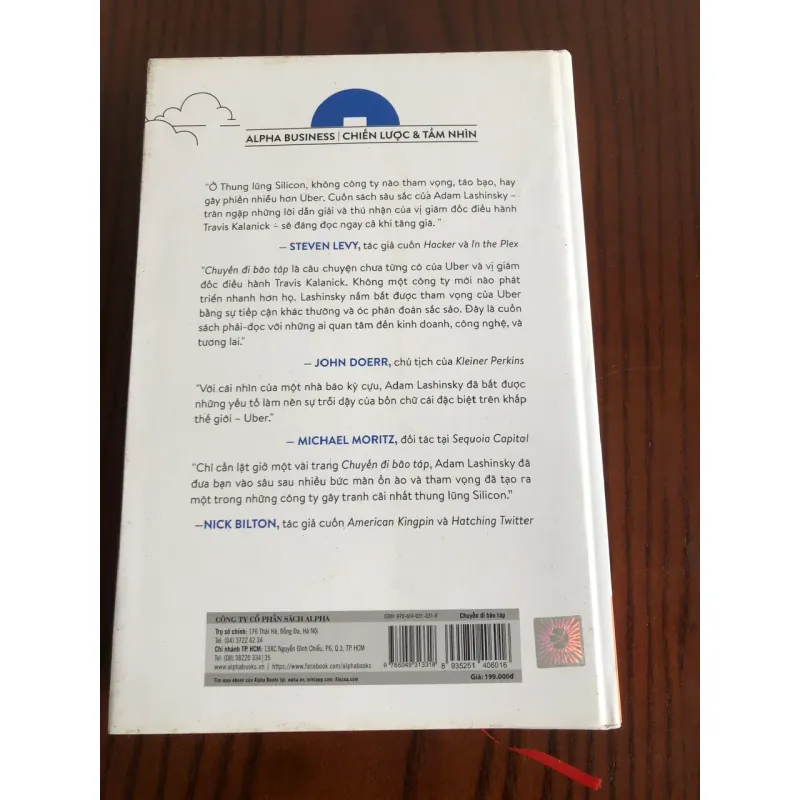 CHUYẾN ĐI BÃO TÁP  Những câu chuyện chưa kể về hành trình thống trị thế giới của Uber 748037