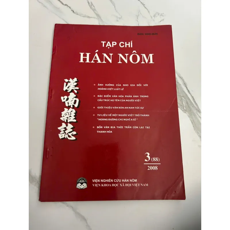 Tạp chí Hán Nôm - Số 3(88) năm 2008 700435