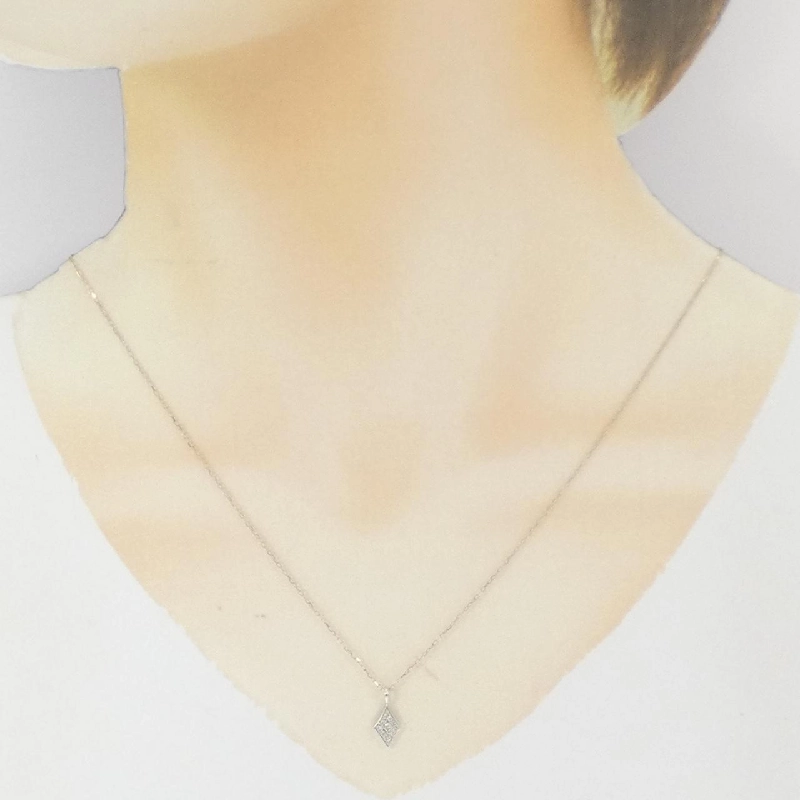 K10WG/K10YG Dây chuyền kim cương 0.08CT - Hàng hiệu Chính hãng 857668