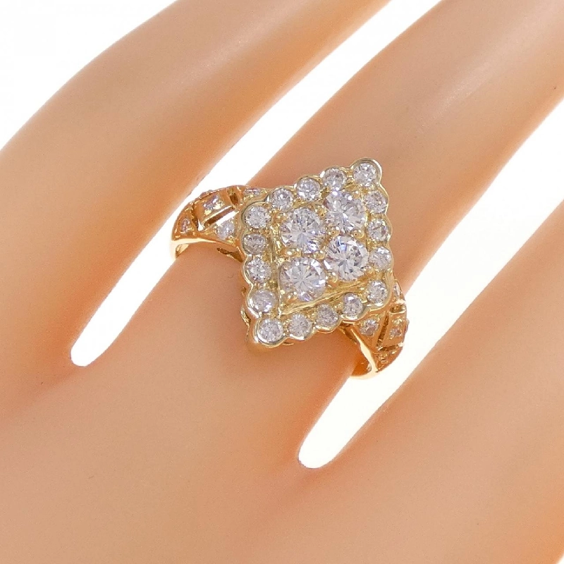 Nhẫn kim cương 750YG 0.69CT 669058