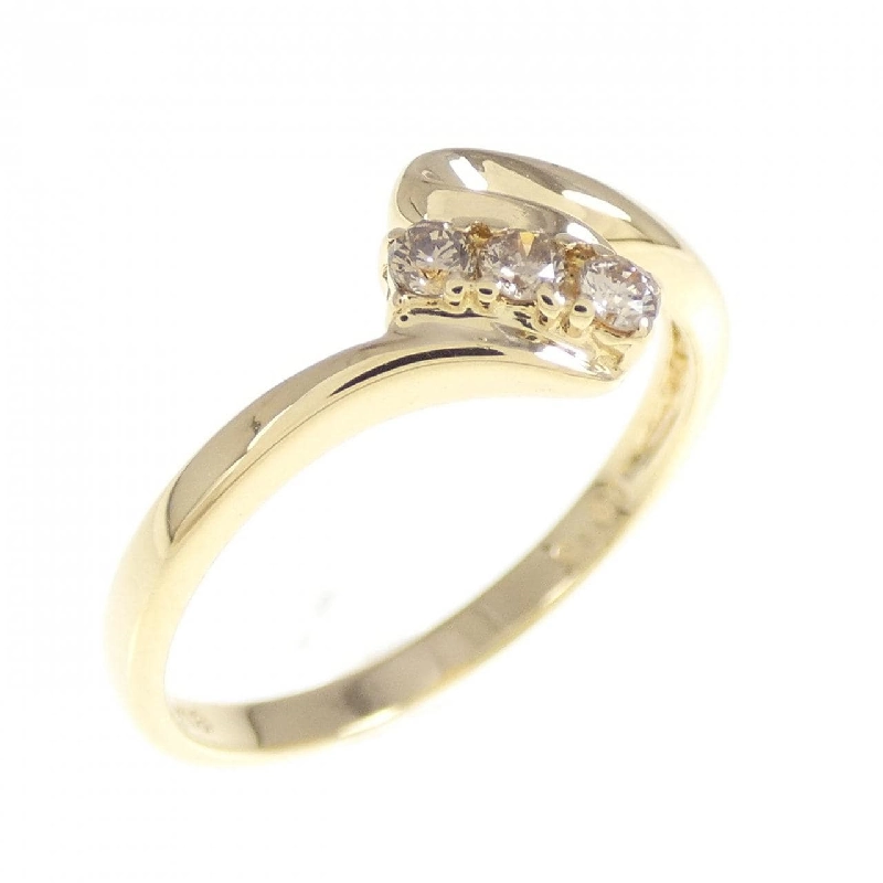 Nhẫn kim cương K18YG 0.10CT 670226