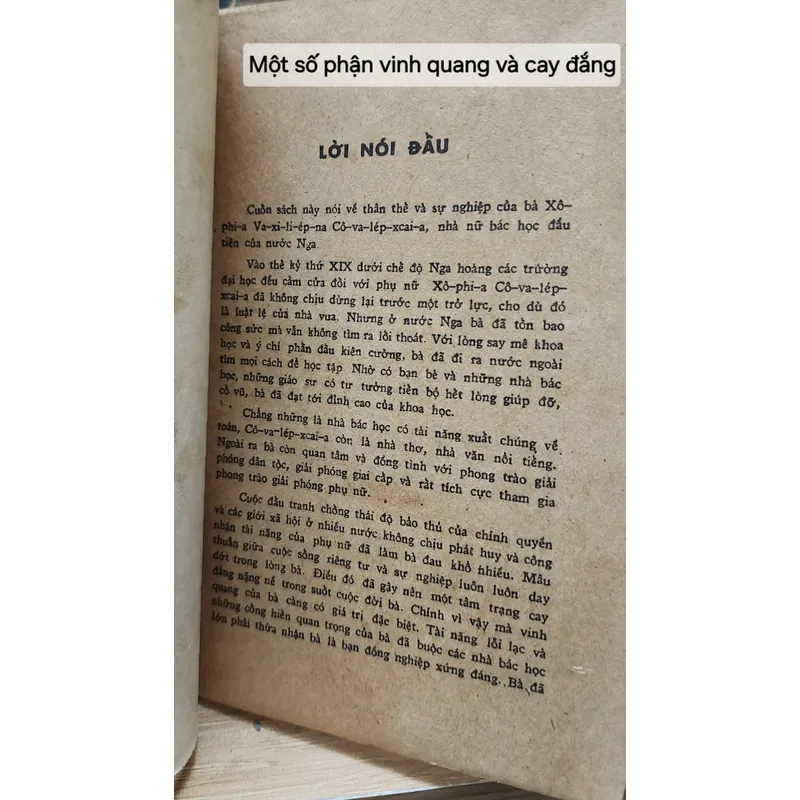 MỘT SỐ PHẬN VINH QUANG VÀ CAY ĐẮNG - S. V. Kovalevskaya (nữ giáo sư ) 711911