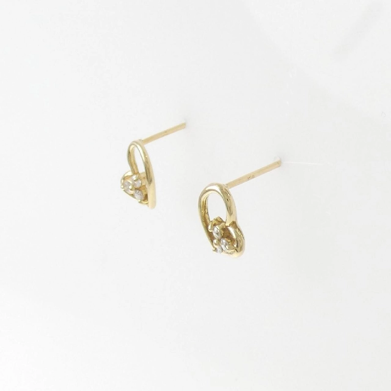 K18YG Bông tai kim cương hình trái tim - Hàng hiệu Chính hãng 866818