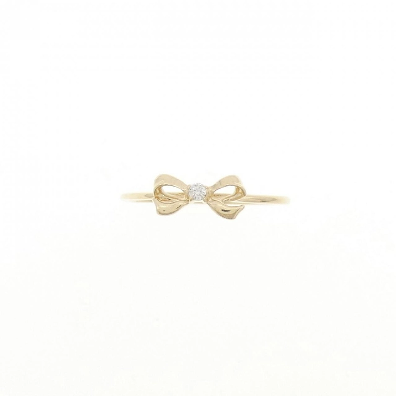 Nhẫn hồng ngọc kim cương K10YG 0.01CT 671168