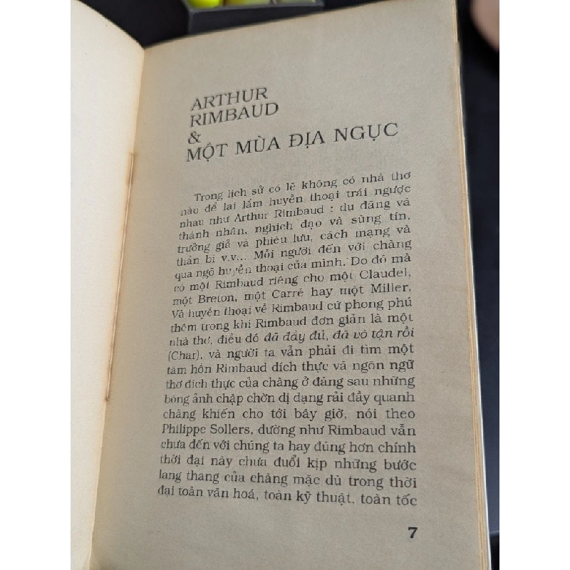 Một mùa địa ngục - Arthur Rimbaud ( bản dịch Huỳnh Phan Anh ) 740230