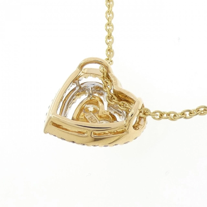 Dây chuyền kim cương hình trái tim 18KYG/18KWG/K18YG 1.07CT - Hàng hiệu Authentic 858012