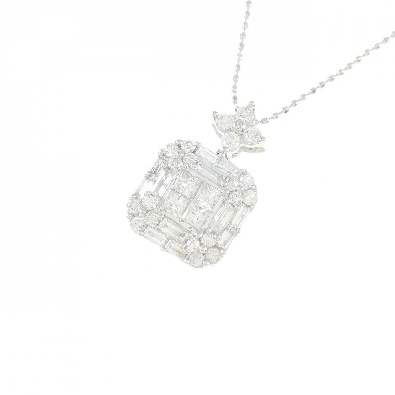 K18WG Dây chuyền kim cương 0.75CT - Hàng hiệu Chính hãng 861508