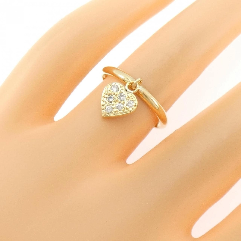 Nhẫn kim cương hình trái tim K18YG 0.12CT - Hàng hiệu Chính hãng 850959