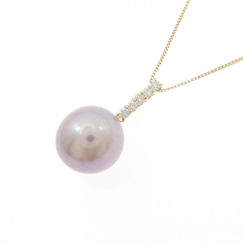 K18YG Vòng cổ ngọc trai nước ngọt 10.5mm - Hàng hiệu Chính hãng 857634