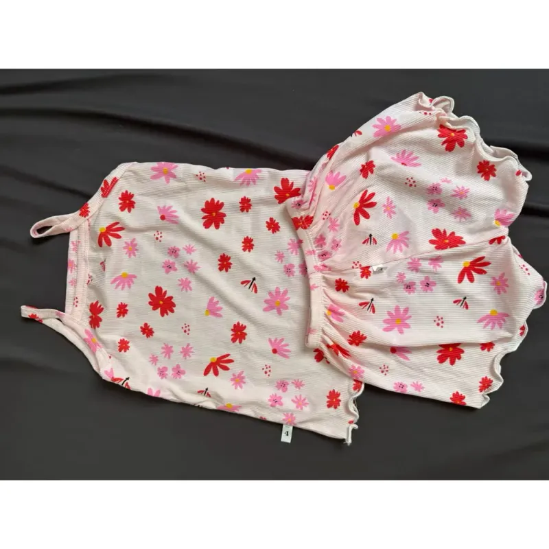 Set bộ thun mát cho bé gái 1-2t, <13kg, hàng may mẫu new mua 1 tặng 1 790724