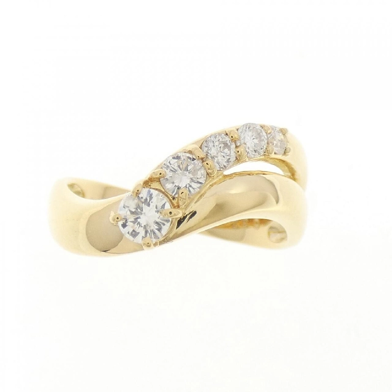 Nhẫn kim cương K18YG 0.32CT 670717