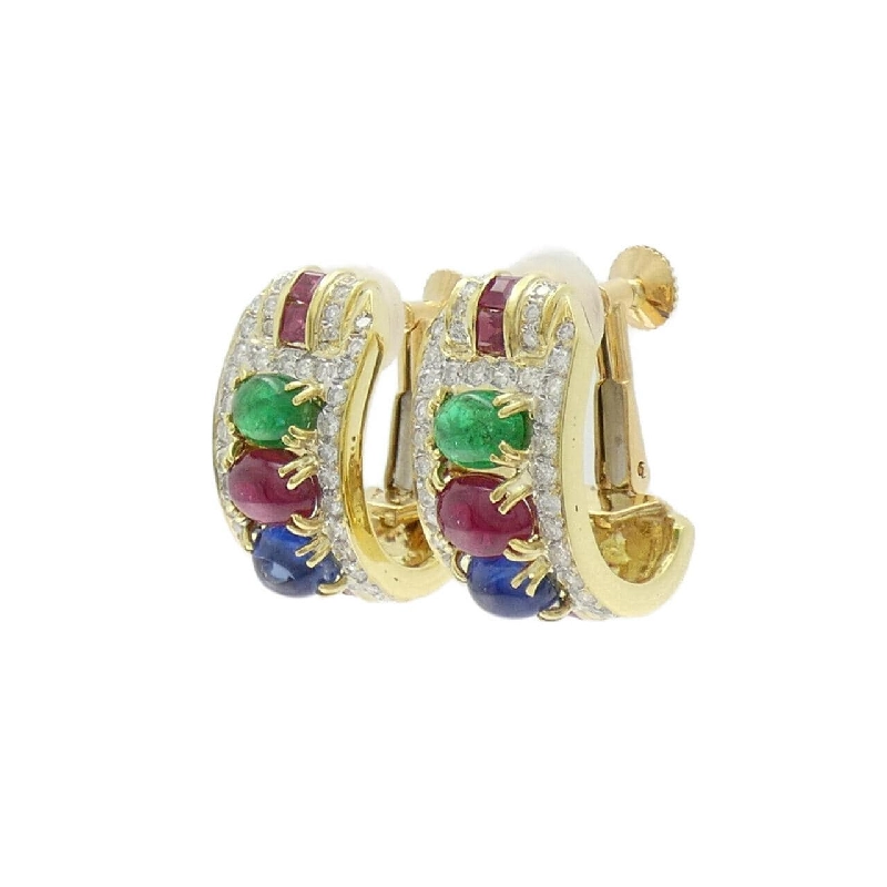 K18YG/K18WG Bông tai đá màu - Hàng hiệu Chính hãng 871439