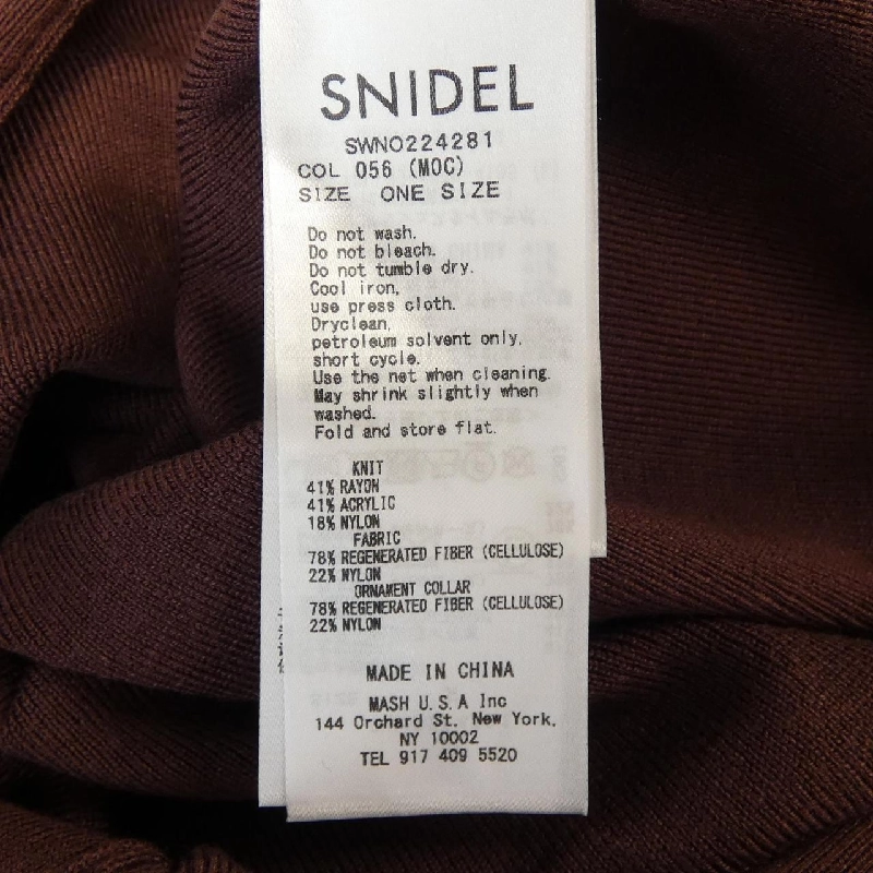 Snidel SWNO224281 Đầm - Hàng hiệu Chính hãng 815780