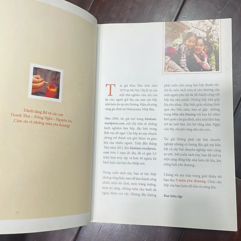 Khai tâm - 5 mùa yêu thương - sách dạy nấu ăn  1035339