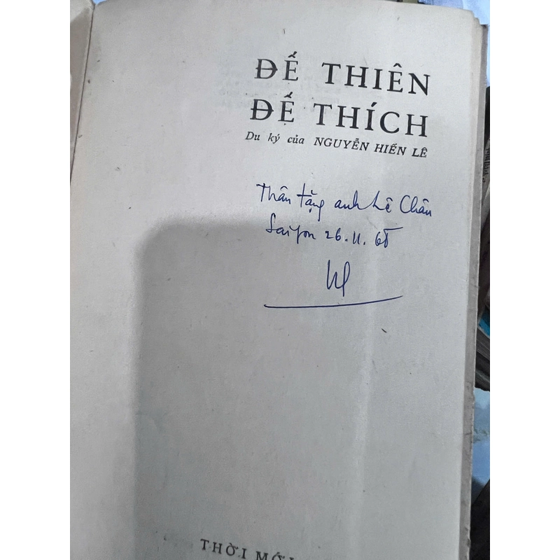 ĐẾ THIÊN ĐẾ THÍCH ( CÓ THỦ BÚT TÁC GIẢ) - NGUYỄN HIẾN LÊ 533578