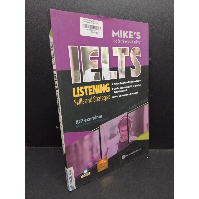 IELTS listening Skills and Strategies 2018 mới 80% ố vàng HCM1906 Mike Wattie SÁCH HỌC NGOẠI NGỮ 915647