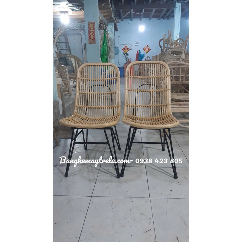 Ghế mây chân sắt giá rẻ 460896