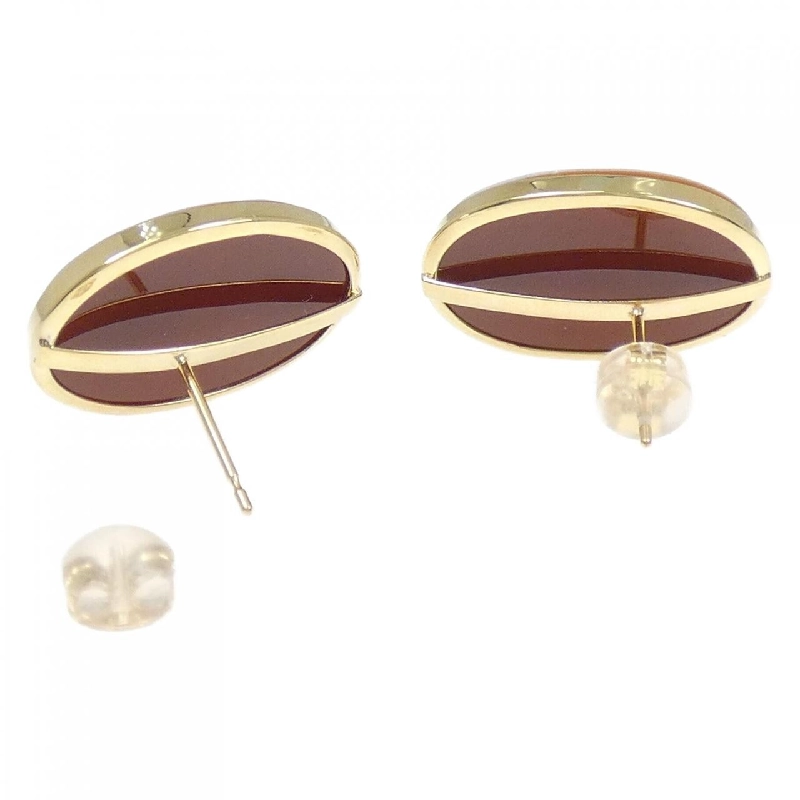 K18YG Shell Cameo Bông Tai - Hàng hiệu Chính hãng 868239