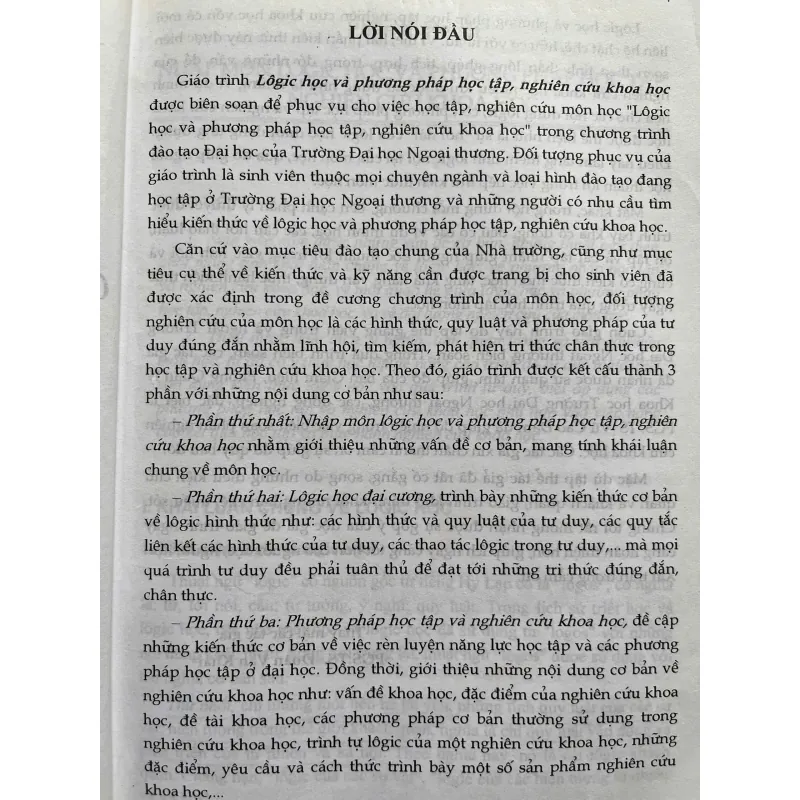 GIÁO TRÌNH LOGIC HỌC VÀ PHƯƠNG PHÁP HỌC TẬP,NGHIÊN CỨU KHOA HỌC 702197