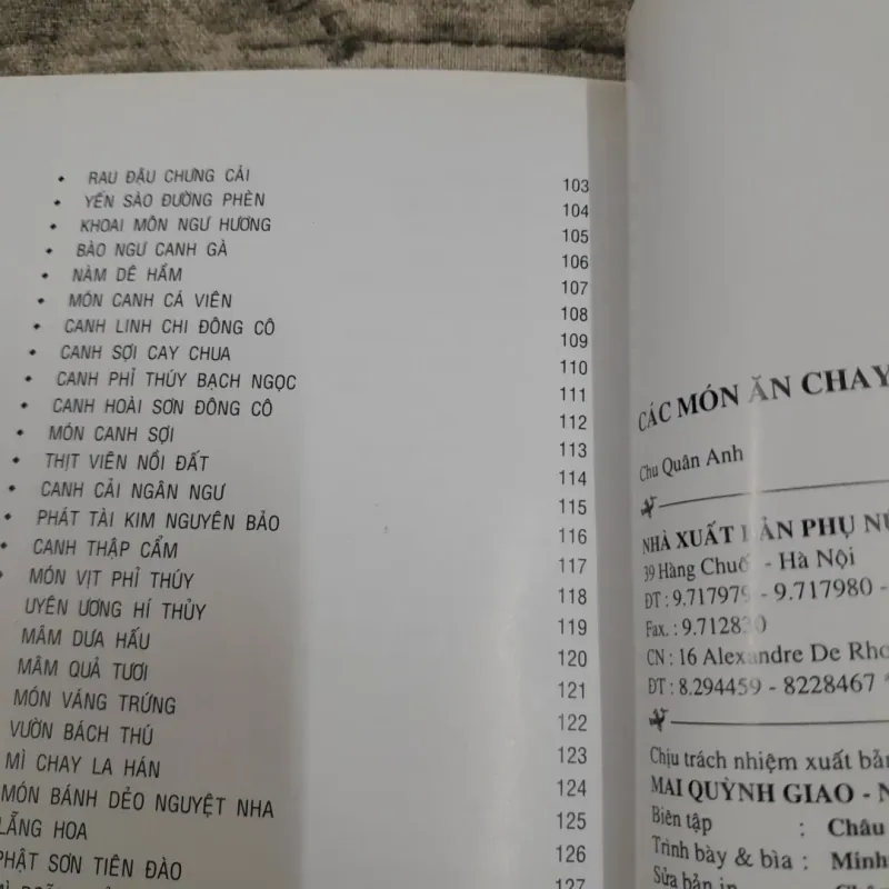 Các món ĂN CHAY đặc sắc Trung Quốc. Tg. Chu Quân Anh 785338