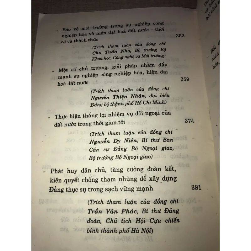 Tham luận tại đại hội đại biểu toàn quốc lần thứ IX 996405