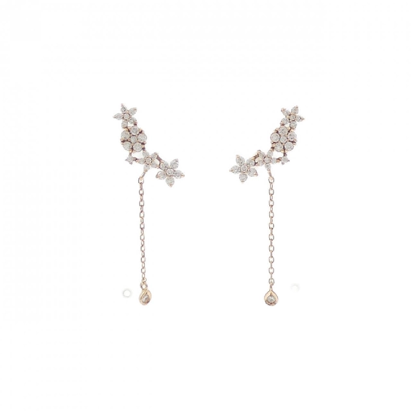 Bông tai hoa cubic 14KPG/14K - Hàng hiệu Authentic 873927