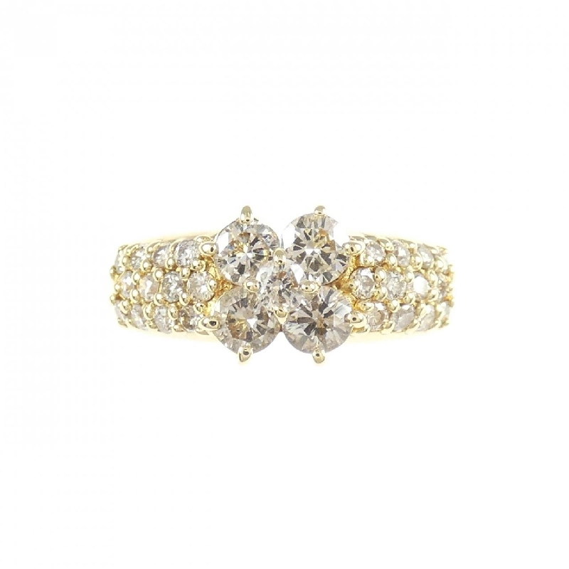 Nhẫn kim cương hoa K18YG 1.00CT - Hàng hiệu Authentic 853845