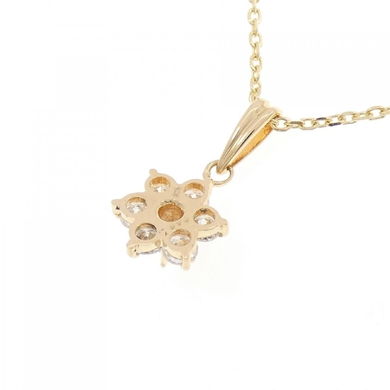 K18YG Hoa Kim Cương Dây Chuyền 0.46CT - Hàng hiệu Chính hãng 856527