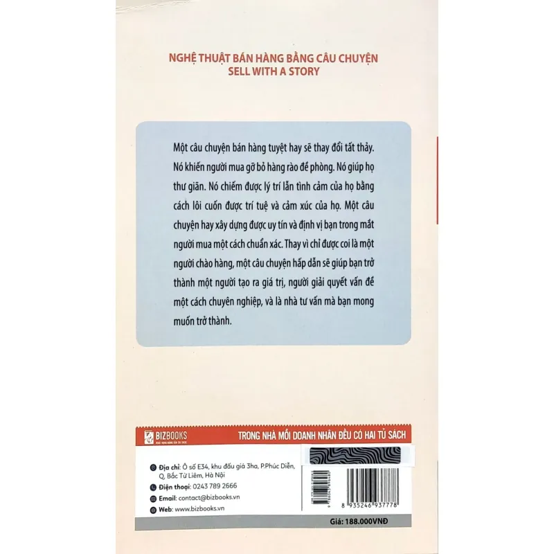 Sách Nghệ Thuật Bán Hàng Bằng Câu Chuyện.Chính hãng, Mới 100%. 572453