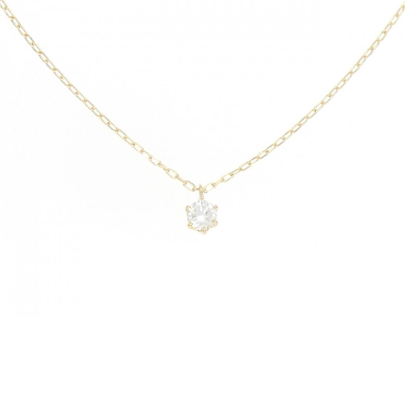 K18YG Solitaire Dây chuyền kim cương 0.18CT - Hàng hiệu Chính hãng 863131