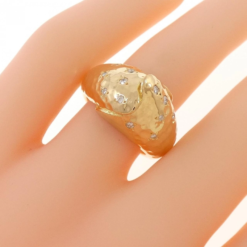 Nhẫn kim cương K18YG 0.14CT 667497