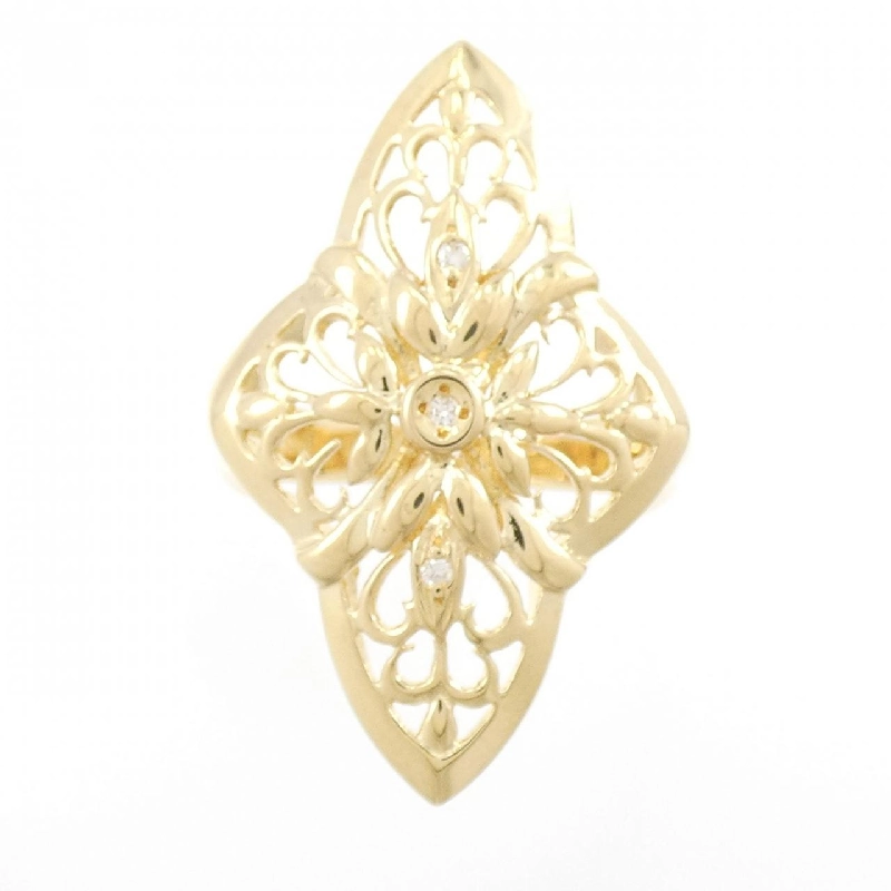 Nhẫn kim cương K18YG 0.03CT 670418