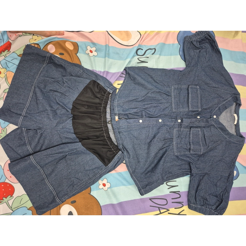Set quần + sooc bò cho mẹ bầu, đã dùng vài lần, còn gần như mới,, size S 523121