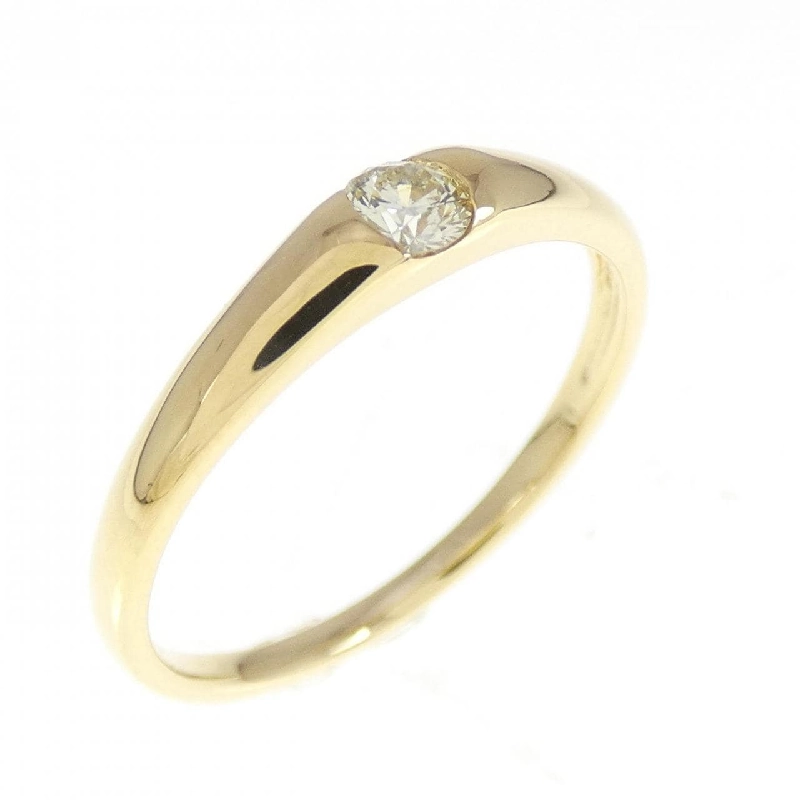 Nhẫn kim cương K18YG 0.12CT 672650