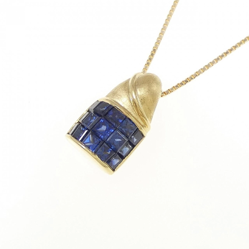 K18YG Sapphire Necklace 0.70CT - Hàng hiệu Authentic 862130
