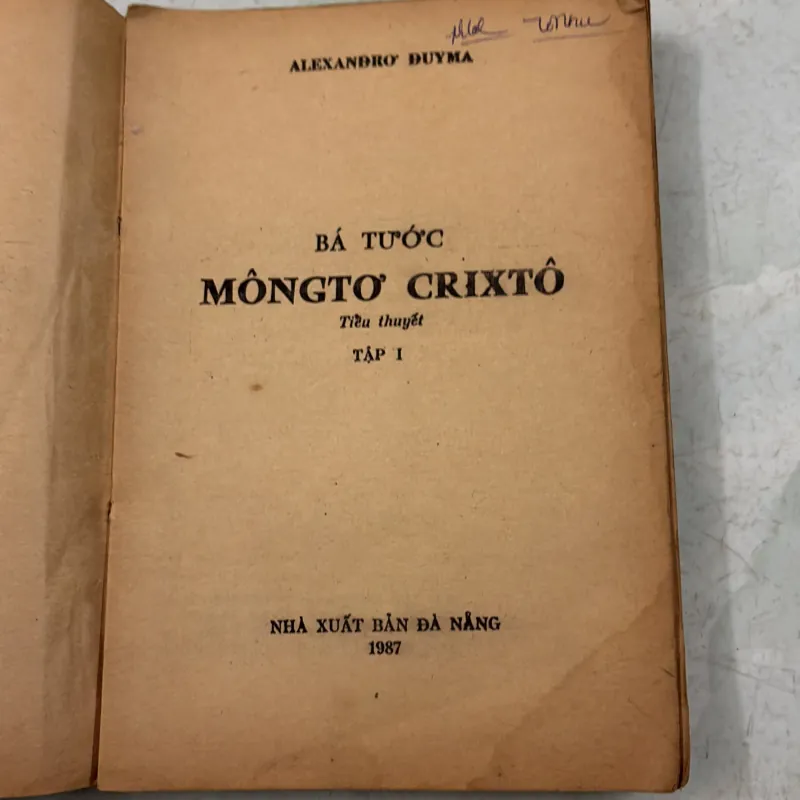 Bá tước Môngtơ Crixtô (Tập 1) 1031021