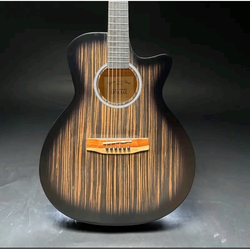 Đàn guitar bằng gỗ (có tặng kèm thêm kẹp đàn và phím gãy đàn) 545611
